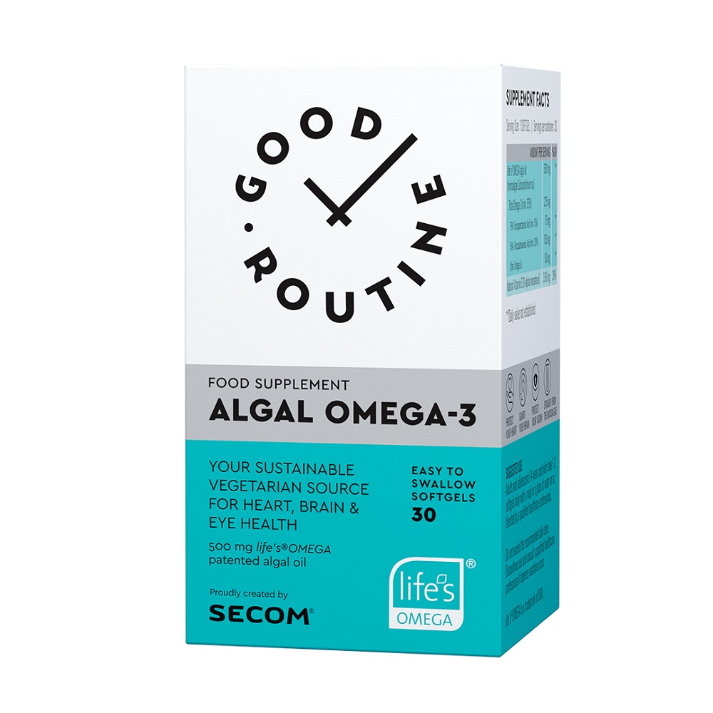 Algal Omega 3 Good Routine, 30 capsule, Secom